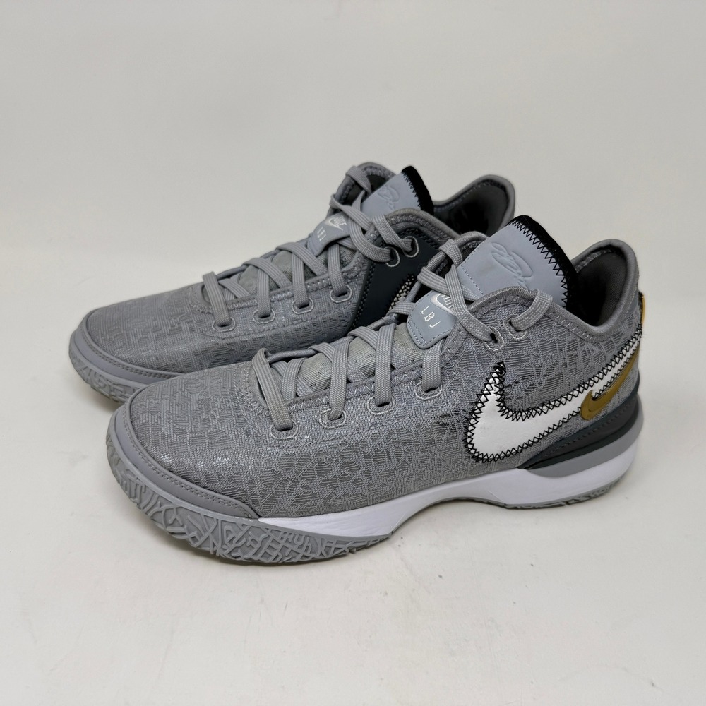 Nike LeBron NXXT Wolf Grey Metallic Gold Basketball Shoes DR8784-004 Men's 8 - Picture 7 of 16